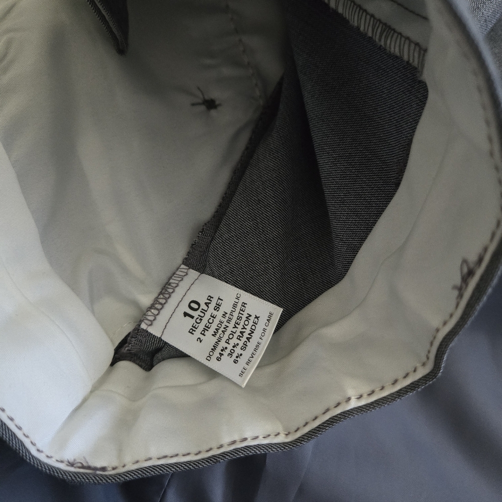 Boys Chaps size 10 Reg Grey Dress suit - Picture 6 of 7